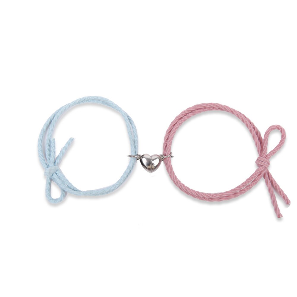 Cuero Corazón Joyería Encanto Moda Parejas Amantes Pulseras