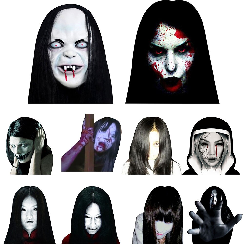 Halloween veggklistremerke vindusdekal 3d gjennomsiktige wallstickers skrekkglass klistremerke frontrute halloween deco for hjemmet