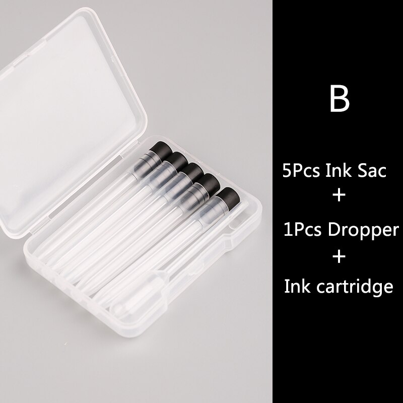 Majohn  a1 artisan dye-type bläck bläck säck bläck galla press penna press typ bläck galla med plugg stor kapacitet 5.5 kaliber no block penna: Bläcksäck b set