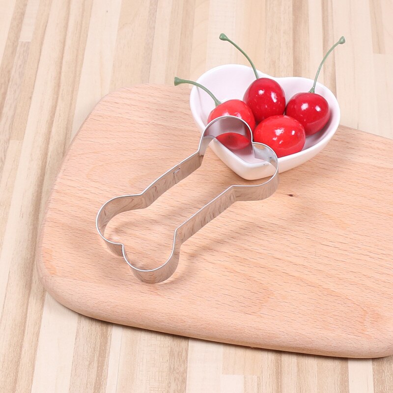1Pcs Diy Hond Bot Vorm Cookie Mold Rvs Taart Decoratie Biscuit Cutter