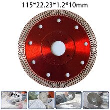 105/115/125mm diamant savklinge ultra-tynd sintret presset mesh turbo skæreskive til fliser keramisk granit marmor: 115mm