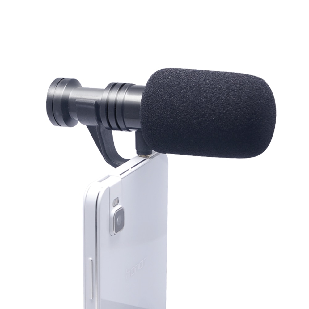 Mcoplus 3.5mm telefonvideomikrofonmikrofon til optagelse af mobilinterview vlogmikrofon til android iphone samsung smartphone