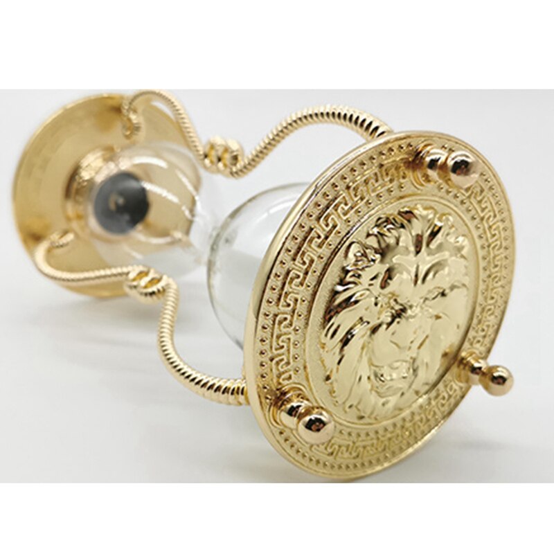 Sanduhr Timer, 15 Minuten, Gold Farbige, Geprägt, Sanduhr, Gold Metall, Geeignet Für Haus, schreibtisch, Büro Dekoration