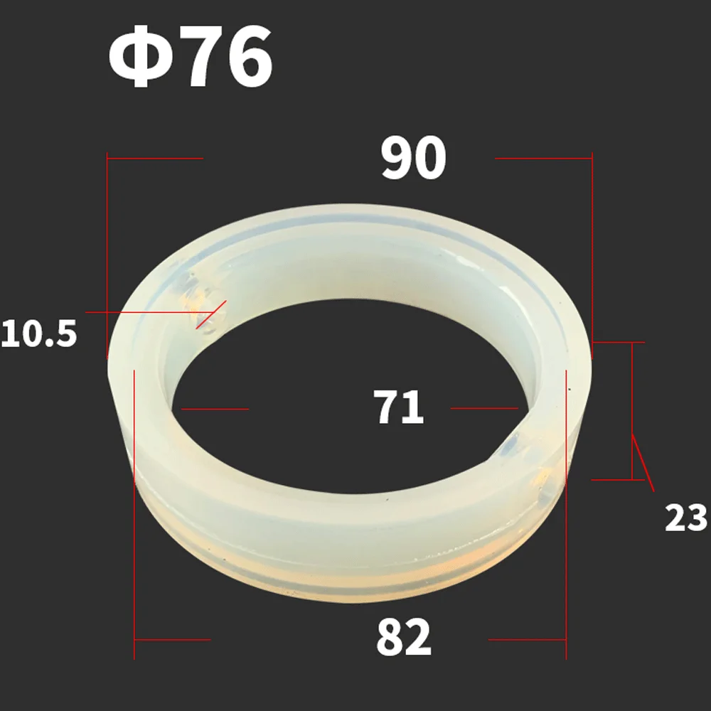 Homebrew Sanitary Food Grade VMQ Silicone Sealing Ring Gasket Seal Replacement For 1.5" -8"Tri Clamp Butterfly Valve: Brass
