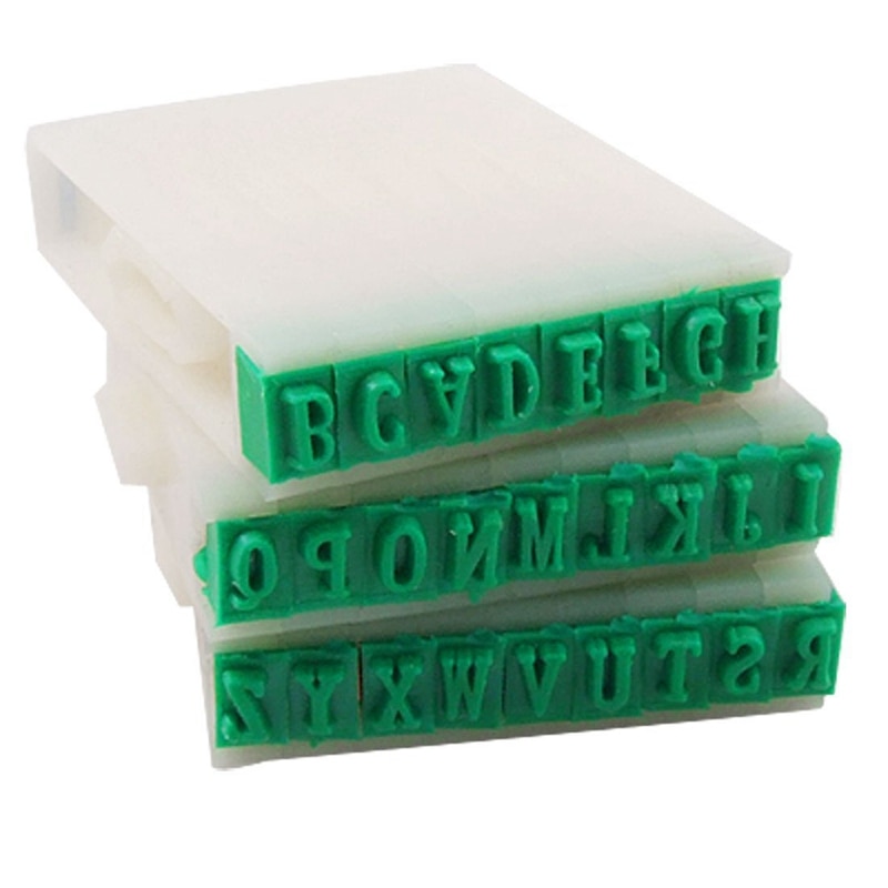 Jeu de timbres en plastique de l'alphabet anglais détachable de 26 lettres: Default Title