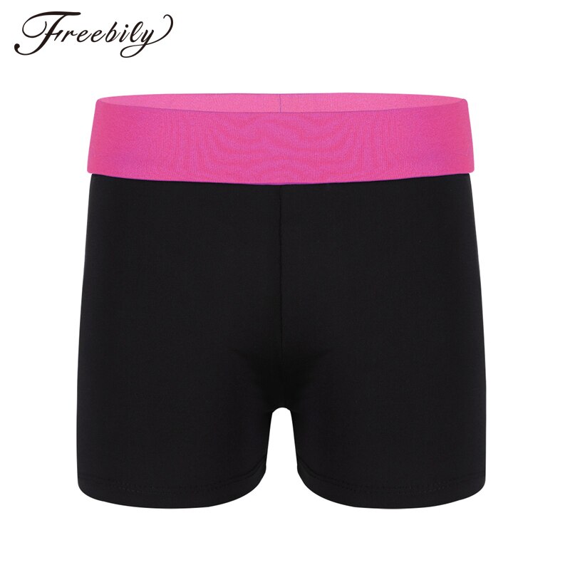 Børn piger balletshorts bred elastisk linning shorts sport gym træning gymnastik trikot til piger ballet trikot underdele