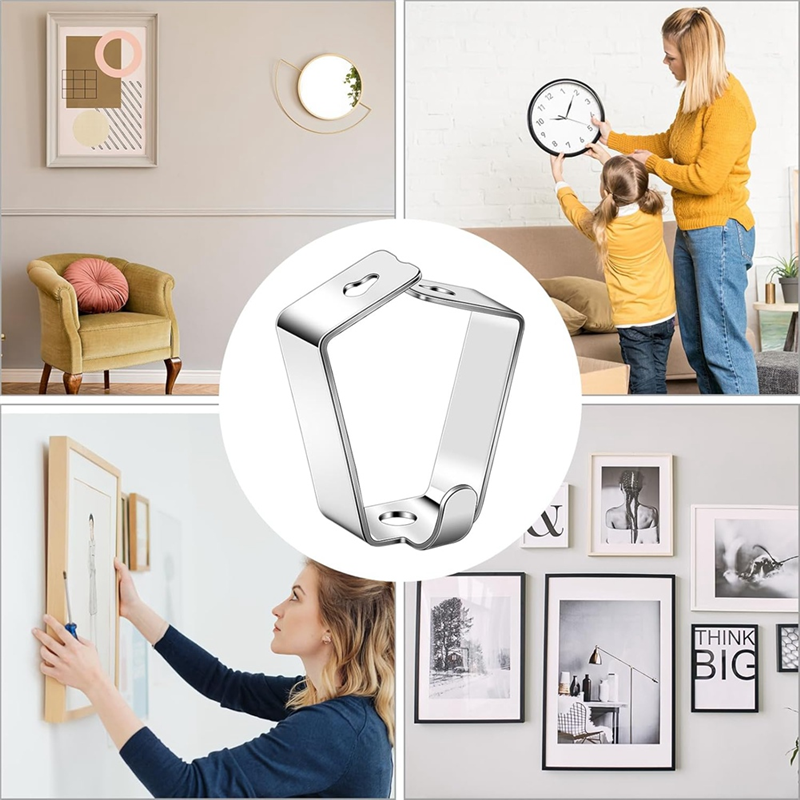 B97A-20 Confezione ganci appendiabiti regolabili per appendere quadri per sistemi di sospensione artistica e altri sistemi di visualizzazione delle immagini