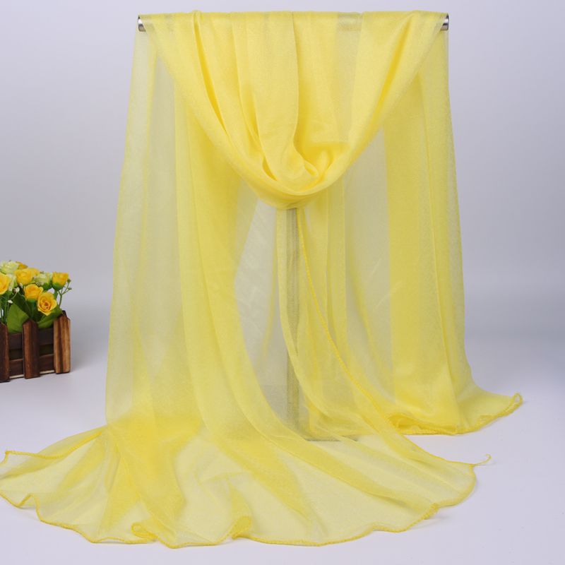 Women Chiffon Scarves Lady Soft Long Shawl Wrap Scarf Solid Color: color 11