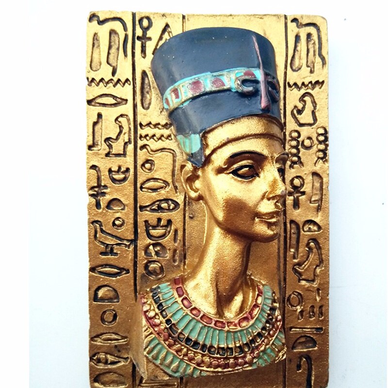 Imán 3d para nevera, pegatinas magnéticas de la mitología Egipcia Anubis Queen, de viaje de Oriente Medio, imanes para nevera: C