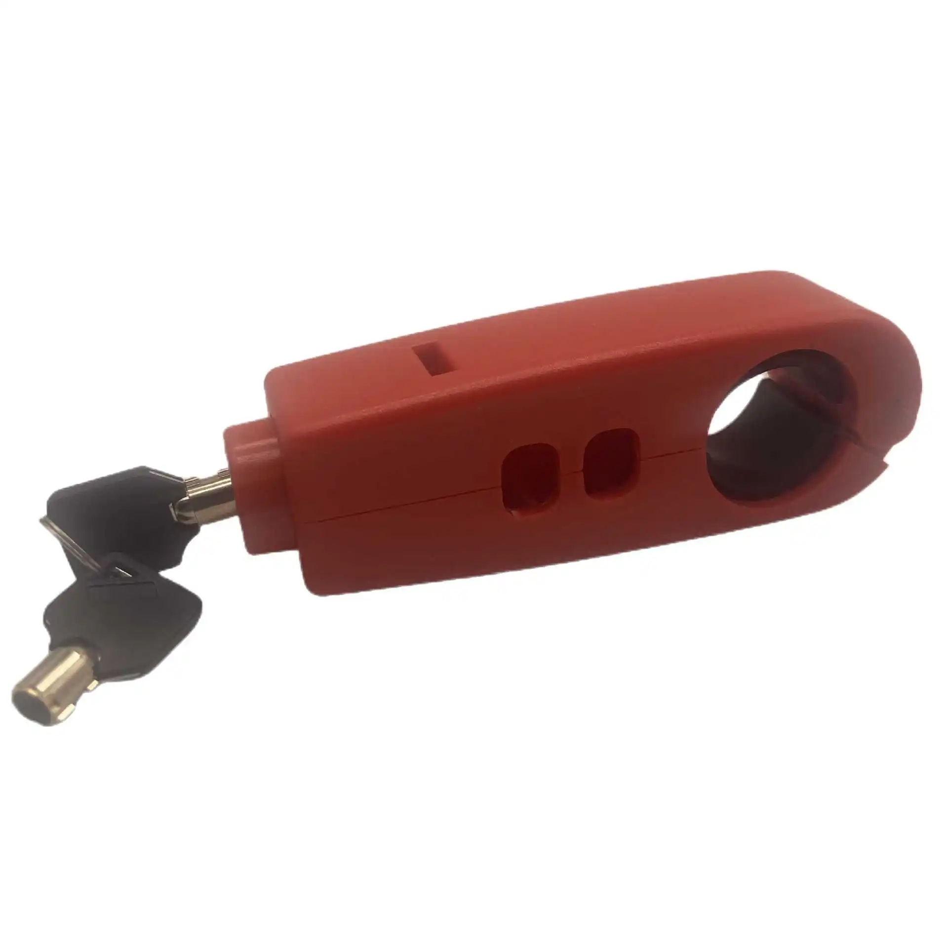 Anti-diefstal Handig autosleutelslot Elektrische fiets Motoroliepedaalslot Remslot Flesvormslot Auto-accessoires: YELLOW