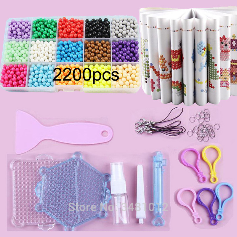 DIY Set Perlen Werkzeug Kreativität Magische Wasser Perlen Stecktafel Kunst und Handwerk für Kinder Mädchen Kinder Spielzeug für Mädchen Perlen Set