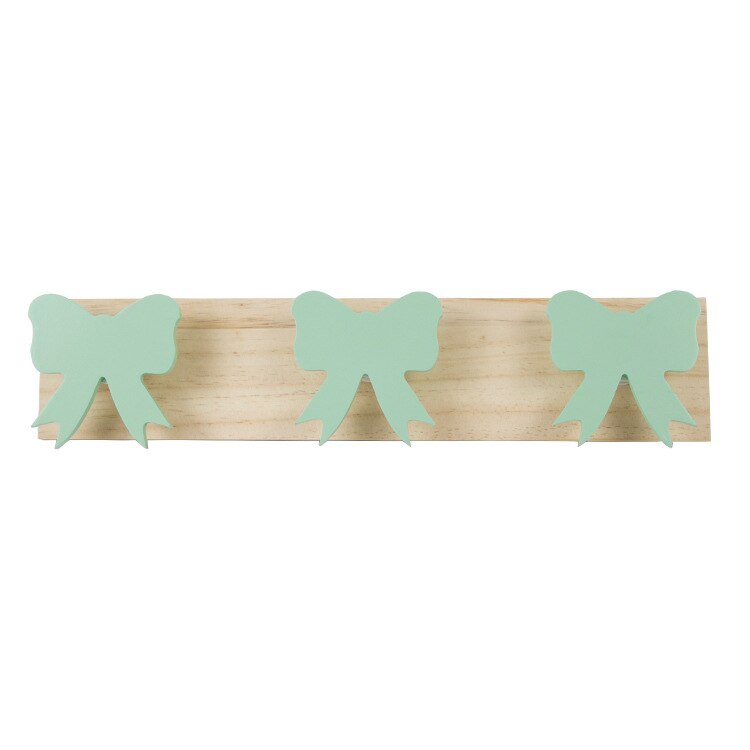Crochets décoratifs en bois blanc lapin cygne crochets en bois naturel pour bébé Bory fille enfants pépinière chambre stockage décoration WJ602: D