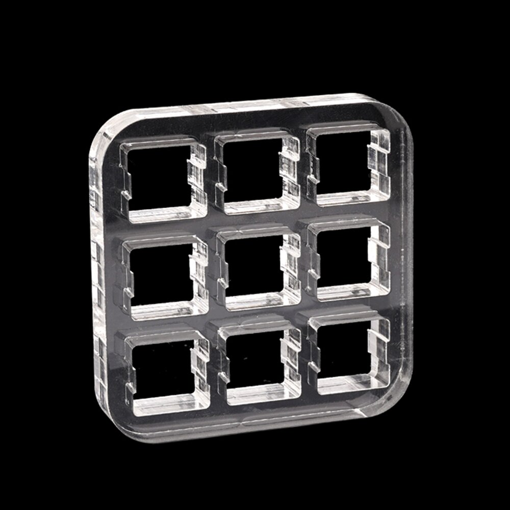 Transparent Switch Tester Base Acrylic Plate For Cherry Mx Switch Blue Red Black Brown Silver Pink Switch Storage Display Board: 3x3 board