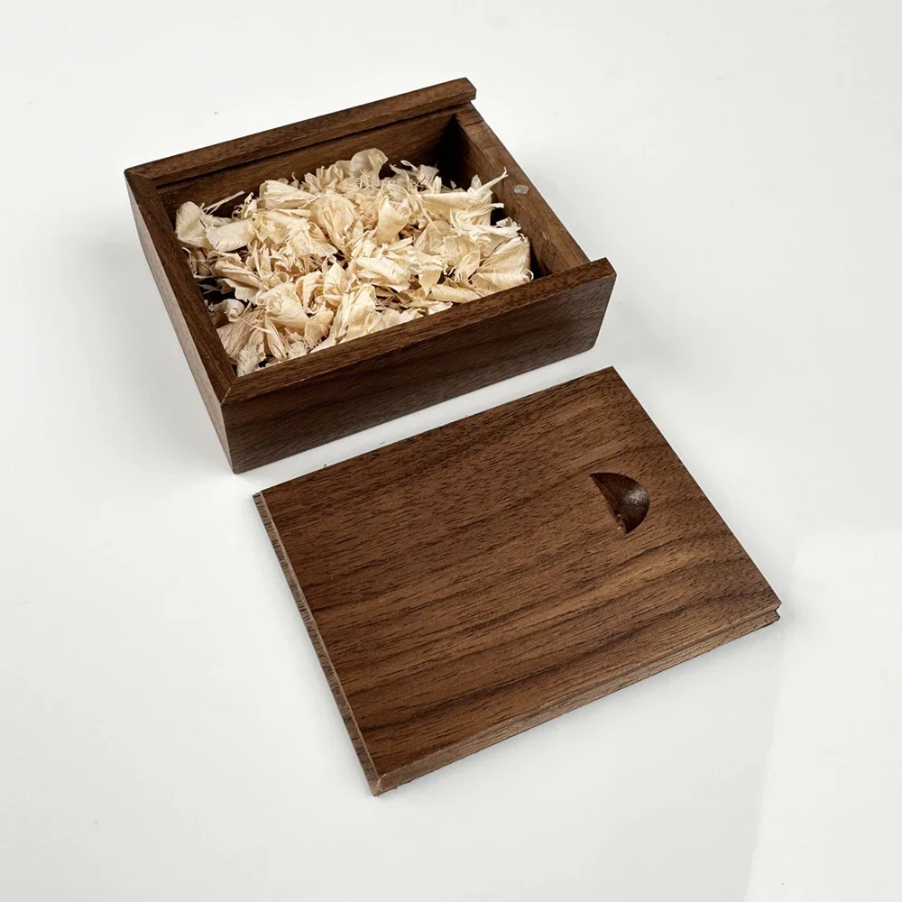 Caja de almacenamiento en blanco sin terminar de madera, con tapa deslizante para collar, anillo, joyas o cajas de almacenamiento de madera USB, decoración del hogar, 1 Uds.: Rojo