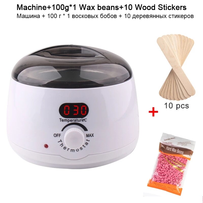 500CC Wax Smelt Machine Set Waxen Kit Wax Pot Lcd Epilator Ontharen Wax Smelter Ontharing Machine Calentador De Cera