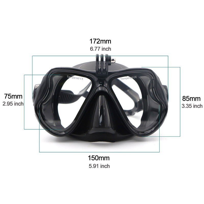 Speefish Scuba Diving Mask 4 Color adult Snorkeling Silicone Anti-fog Tempered glass Dive Equipment Wide Vision Swimming Goggles