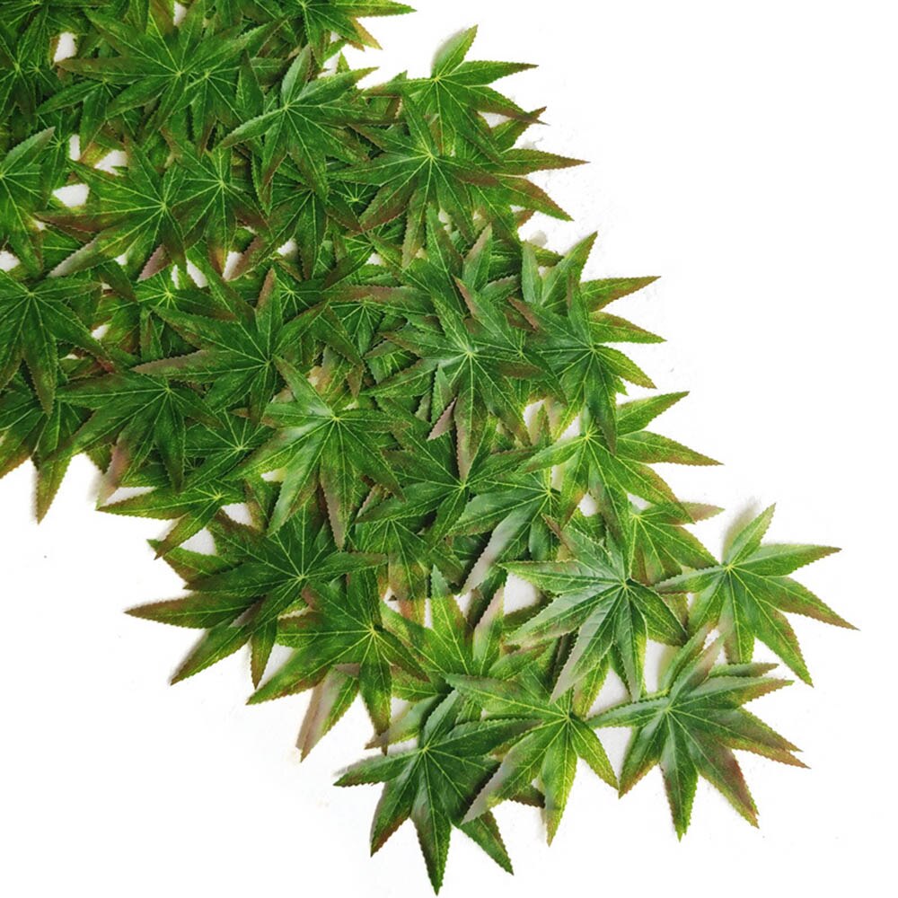 90PCS Herfst Decoratie Kunstmatige Esdoorn Planten Maple Bladeren Bruiloft Woondecoratie Party Garden Decor