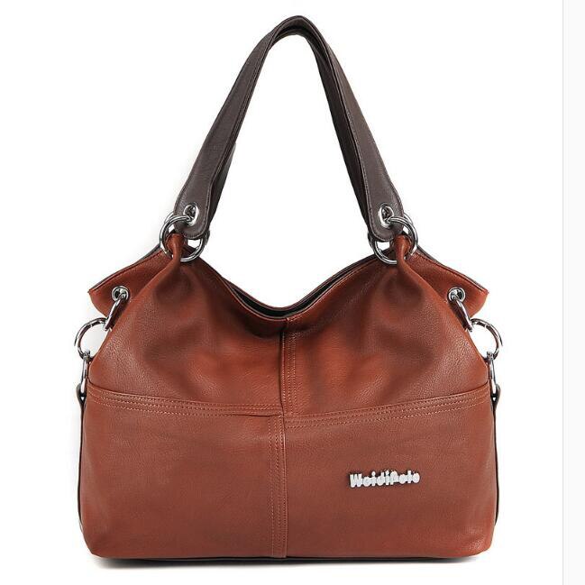 mode vrouwen tas Schoudertas vrouwen lederen handtassen vrouwen grote zak Crossbody tas Bolsa vrouwen handtassen XS-430: Bruin