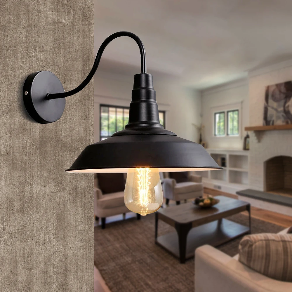 Retro væglampe udendørs lade garage vintage armatur natlampe multifunktionel væglampe dekoration