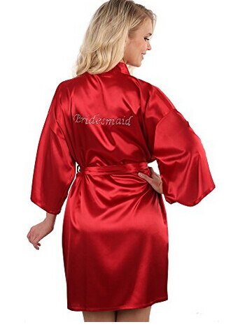 Camisola feminina branca, vestido de noiva ou robe para casamento, roupa de dormir: S / Vermelho