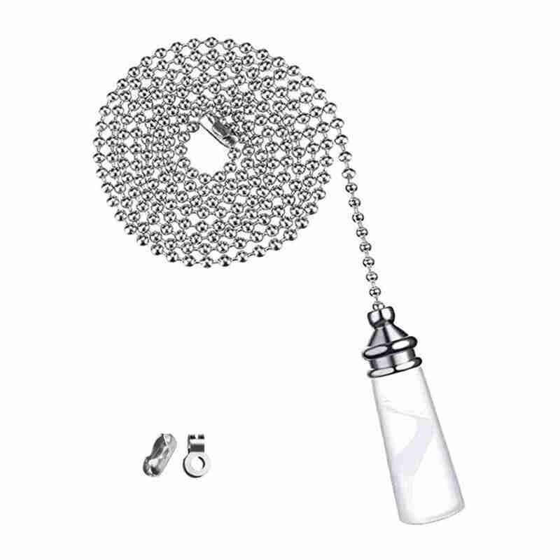 Badkamer Plafondlamp Schakelaar Trekkoord String Kristal Handvat Decor Met Connector 1Pc Metalen Lichte Keten Baseball Vorm