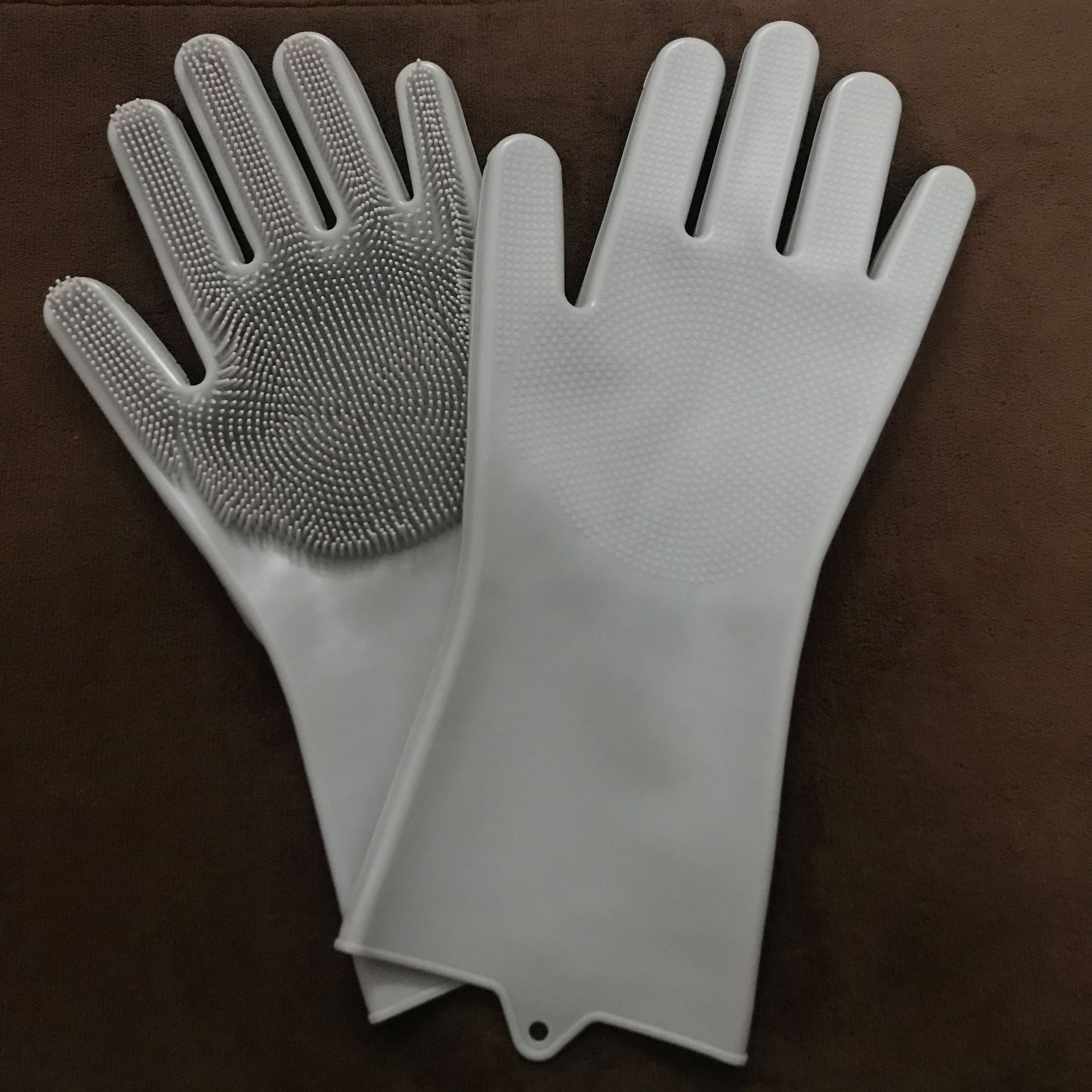 1/2 pc Magie Silikon Geschirr Handschuhe Effiziente Nicht Zu Verletzen Hand Geschirr Reinigung Handschuhe Küche Reinigung Werkzeug Haustier pinsel: 07 / zwei
