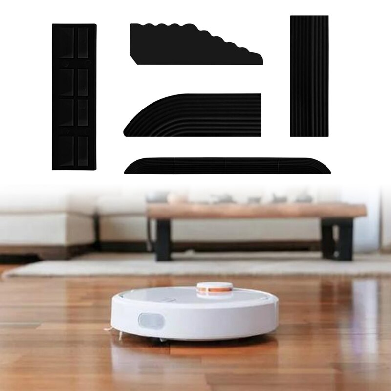 R2JD Solid TPE Wheelchair Ramp Curb Ramp Slope Pad Kit for Smart Vacuum Cleaner Access Transitions Entry Ramp