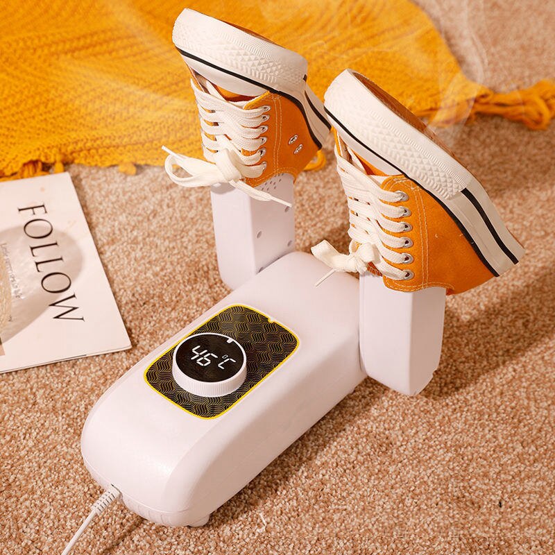 DMWD Ultraviolet rays Shoe Dryer Foot Protector Remove Odor Device Boot Shoes Drier Heater Touch panel Shoe Socks dryer Timer