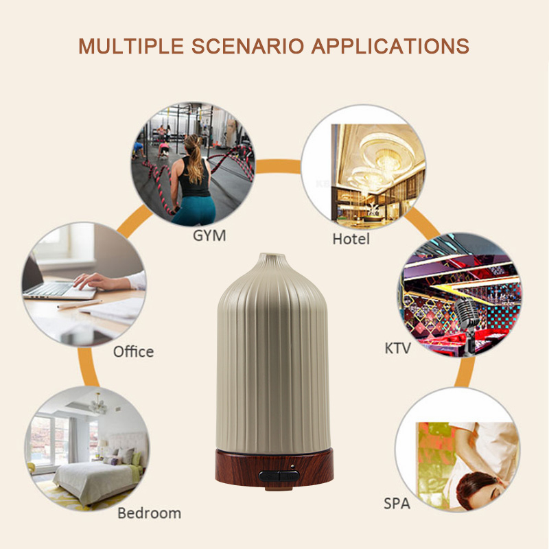 KBAYBO – humidificateur d&#39;air ultrasonique, diffuseur d&#39;huile essentielle, brumisateur céramique, purification, assainisseur d&#39;air, 100ML