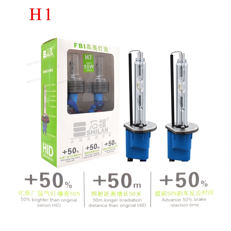 SKYJOYCE Premium AC 55 W Xenon H1 H3 H7 H11 HB3 HB4 9012 D2H 35 W 5500 K reflektory samochodowe żarówka do Hylux DLT szybko jasne balastu zestaw