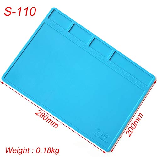 ESD Heat Insulation Working Mat Heat-resistant BGA Soldering Station Repair Insulation Pad Insulator Pad Maintenance Platform: S110