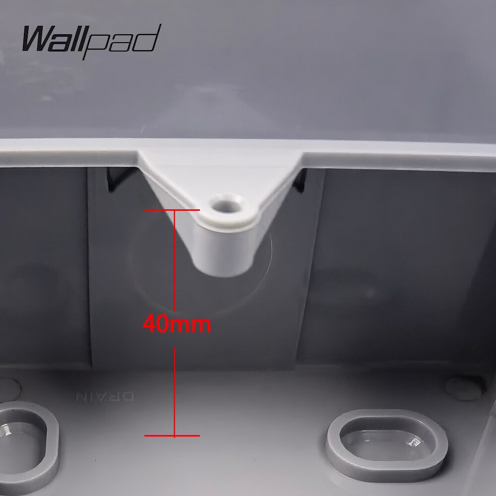 Single Waterproof Wall Switch Socket Box IP66 Weatherproof Outdoor Bathroom Fits 86x86mm Panel