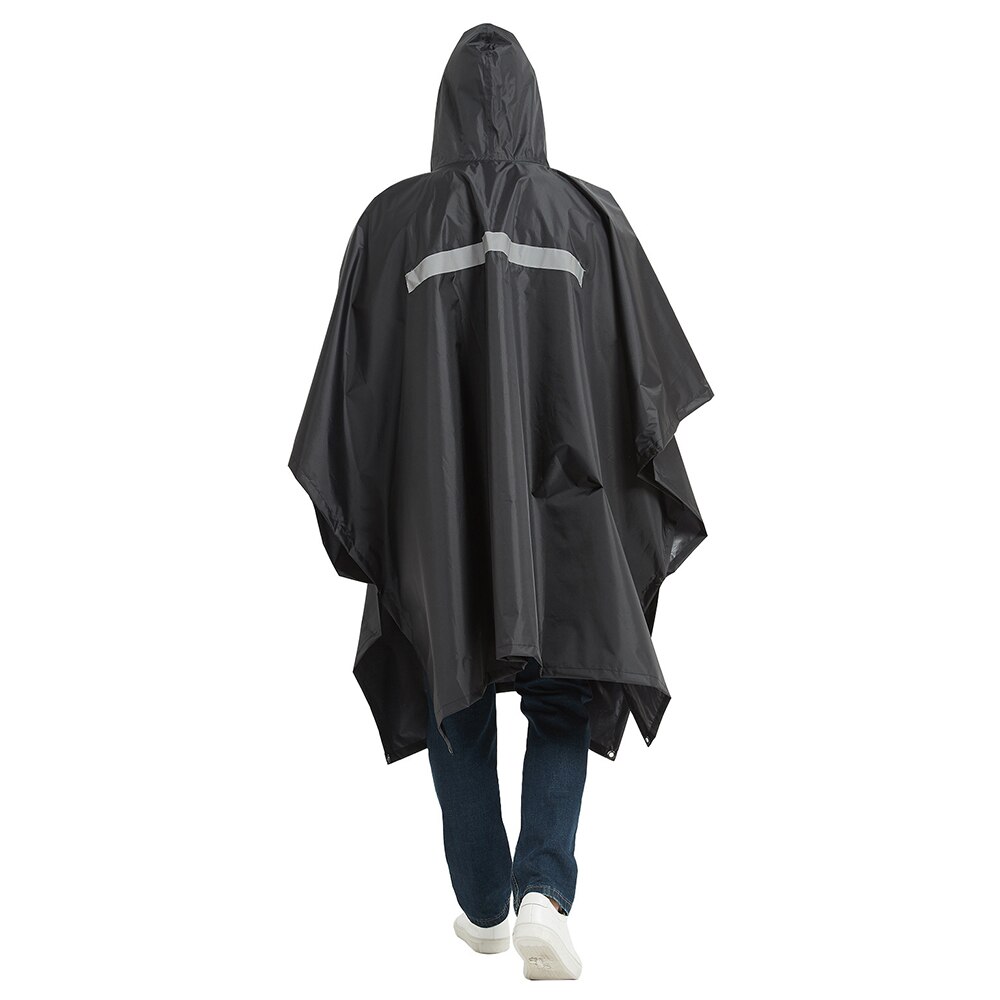 TOMSHOO Multifunctional Lightweight Waterproof Hooded Rain Poncho Raincoat for Men Women Outdoor Hiking Cycling Camping Mat