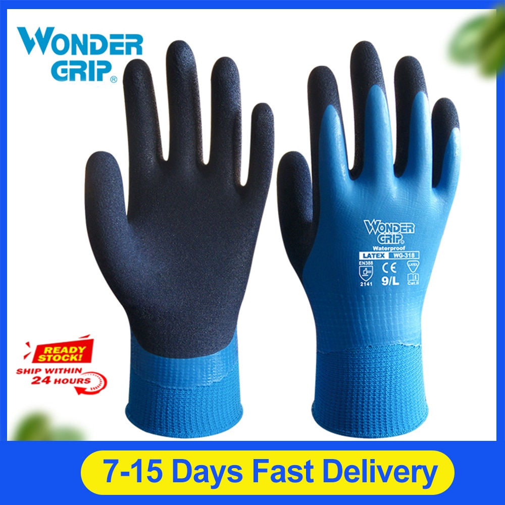 Wonder Grip Veiligheid Werkhandschoenen Veiligheid Handschoen Volledig Ondergedompeld Waterdichte Handschoenen Koude-Proof Waterdichte Handschoenen