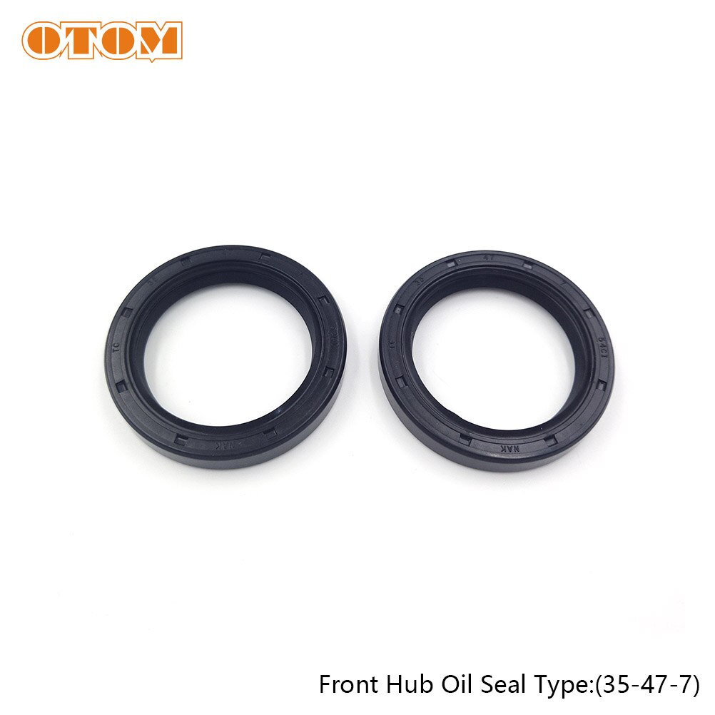 OTOM-Juego de cojinetes de sello de aceite para rueda delantera y trasera de motocicleta, para KTM EXC, SX, XCF, MXC, SMR, Husqvarna, TE, FC, FE, 125, 250, 350, 530: Front Oil Seals
