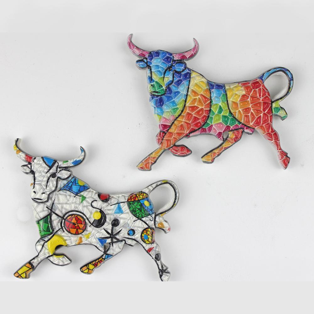 Spansk tyrefægter tyr turist resin granada firben spanien køleskab klistermærker rejser mosaik køleskab magnet souvenir
