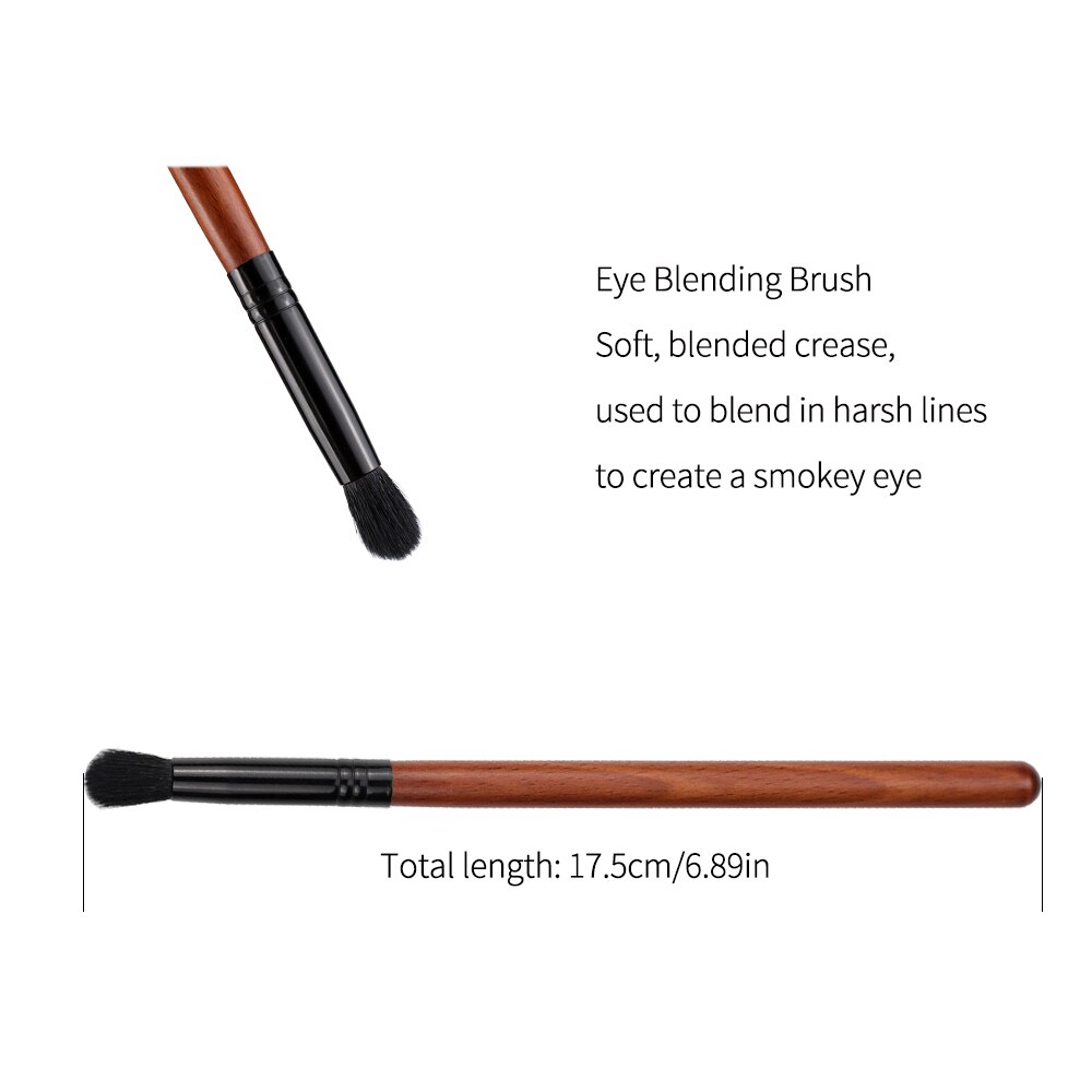 Ovw pro makeup børster øjenskygge gedehår krølle blandingsbørste makeup kosmetiksæt øjenmakeup børster pinceaux maquillage