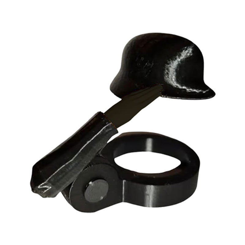3/1Stck Kreative Soldat Gruß Bahre Flasche Helm Staub-nachweisen Deckel salutieren Pose Bahre Flasche Kappe für BBQ Party Bar Bahre: Licht Grau / sehen unter Pro Größe Beschreibungen