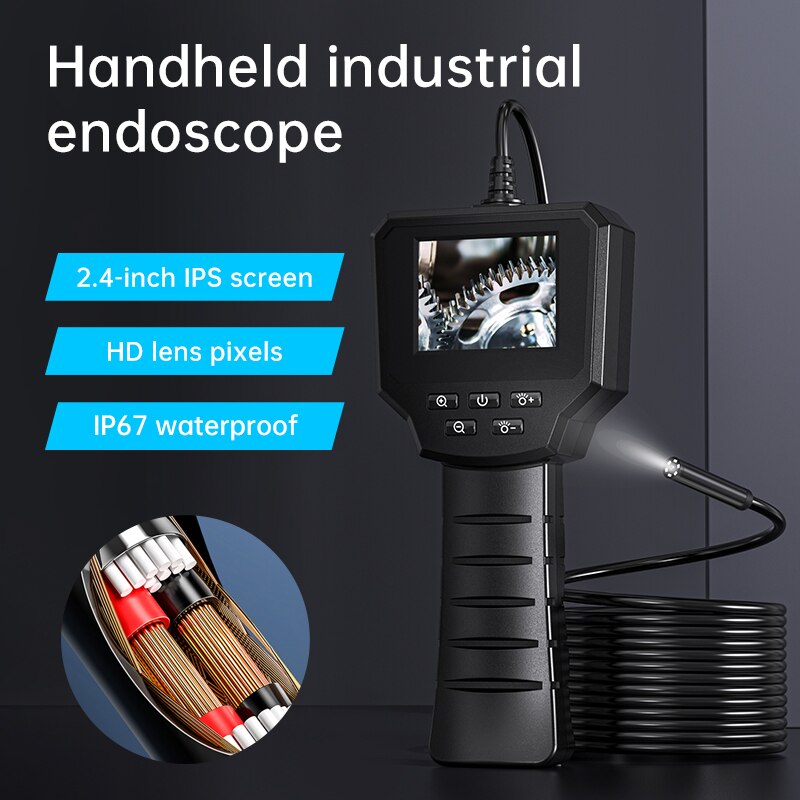 Videocamera Endoscopica Boroscopio Per Ispezione Tubi - Per Telefono Android, Cavo 7 Ft