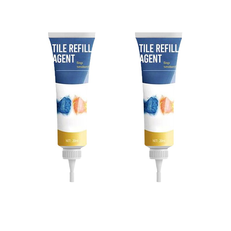 Instant Waterproof Wall Repair Paste Easily Seal Holes Cracks Wall Repair White Tile Gap Repair Grout Tile Repair Perfusion: 2pcs