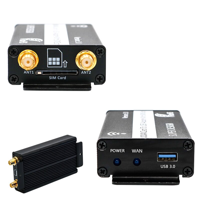 External Network Card NGFF (M.2) to USB 3.0 Wireless Wifi Adapter with SIM Card Slot for WWAN/LTE/4G Module