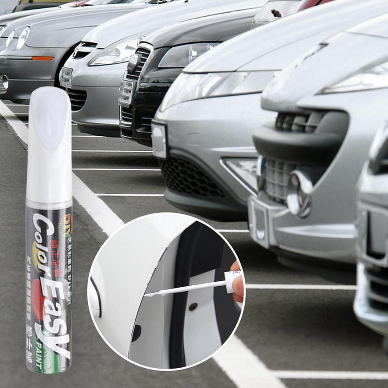 12ML Car Scratch Repair Pen 4 Colors Automotive Paint Color Matching Brush For Automotive Rims Fill Paint Pen