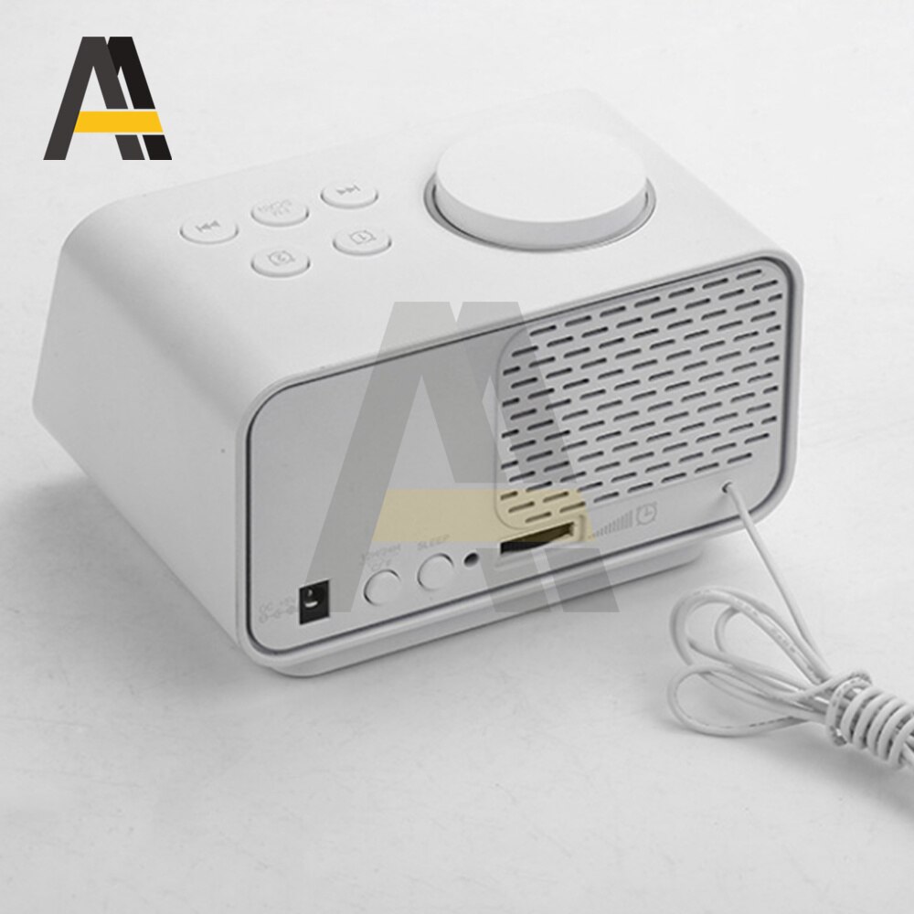 Dual USB Digital Wecker Radio Dimmen Einstellung Thermometer Multifunktions FM Radio mit Schlaf Timer