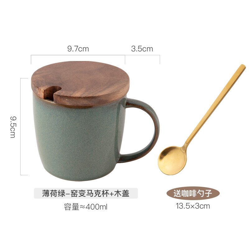 Tasse à café rétro créative, en céramique, Simple, pour le petit déjeuner, pour le lait, l'avoine, l'eau, le thé, G070: 11