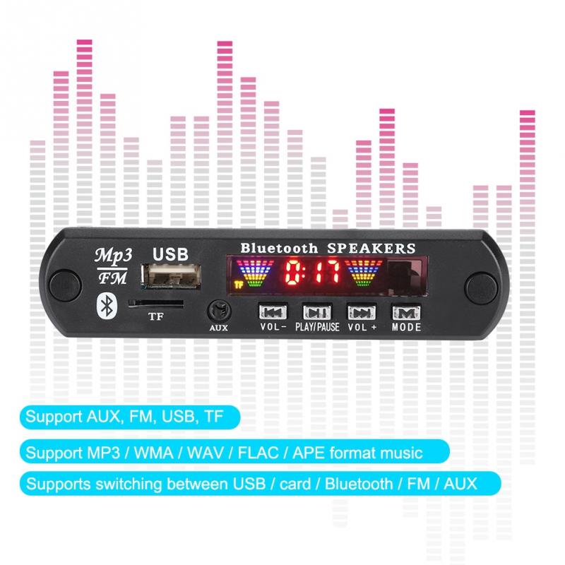TFM01BT + U-DX Bluetooth 4 Kleuren Screen FM APE FLAC Decoderen Board Module