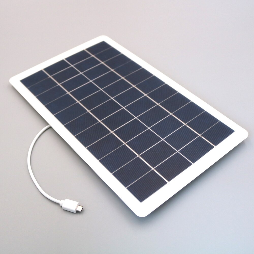 5V 7.5W Solar Panel Outdoor USB Battery Charger Climbing Fast Charger PET Solar Cell Tablet Generator Travel 5V 2A Regulator: 7.5W with Micro USB