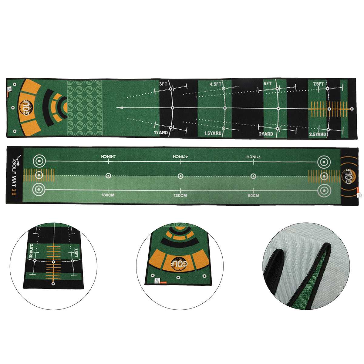 20*118Inch Putting Mat Golf Training Aids Indoor Golf Raken Mat Putting Trainer Putter Groene Fairway trainer Gericht