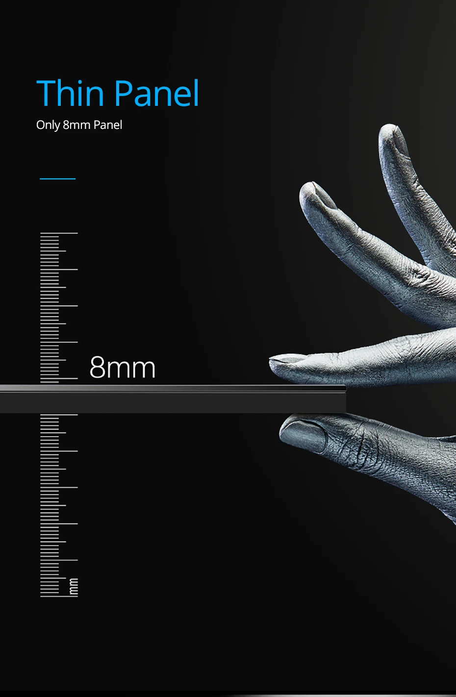 Black Glass Crystal Panel Wall Light Switch Round Button Circle LED Ring 1 to 4 Gang Fan Speed Dimmer 45A Double Pole Switch