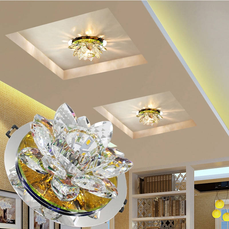 Moderne LED plafond Verlichting thuis lighing led crystal plafondlamp plafond lampen voor woonkamer lustre kristal dimmen lamp