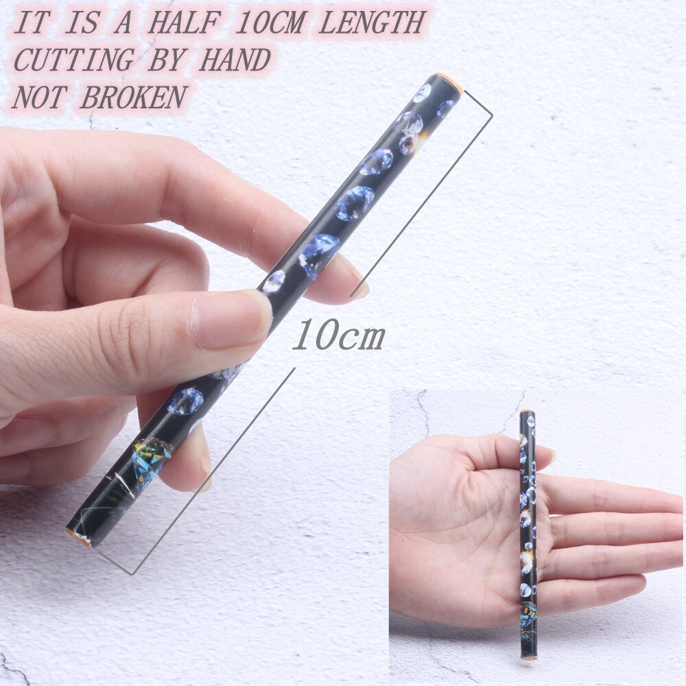 1Pc 10Cm Wax Pen Puntjes Potlood Nail Art Gereedschap Zelfklevende Rhinestones Gems Boren Picking Picker Tips gereedschap Willekeurige Kleur